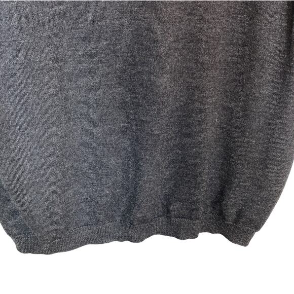 VALDA Toscano Charcoal Gray Wool Men's Sweater Vest XL Preppy Grandpacore Italy - Picture 10 of 16